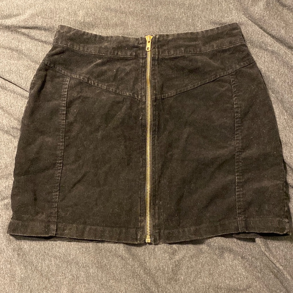 Black Corduroy Skirt, M